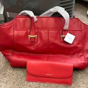 Coach F25205 Taylor Alexis Carry All Bag w/wallet